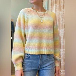 Steve Madden Rainbow Sherbet Spring Sweater Size XL